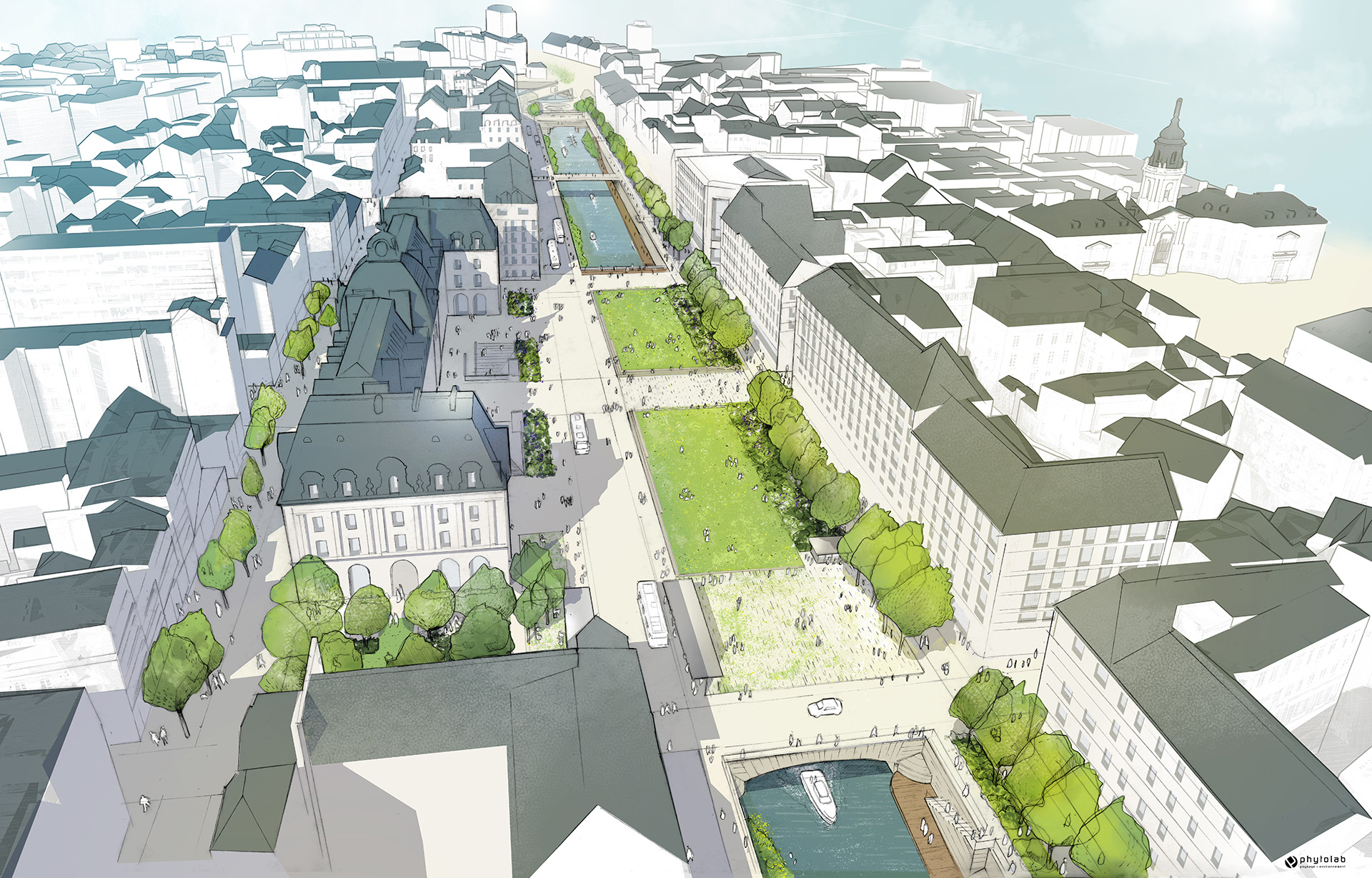 Aménagement quai de la Vilaine à Rennes